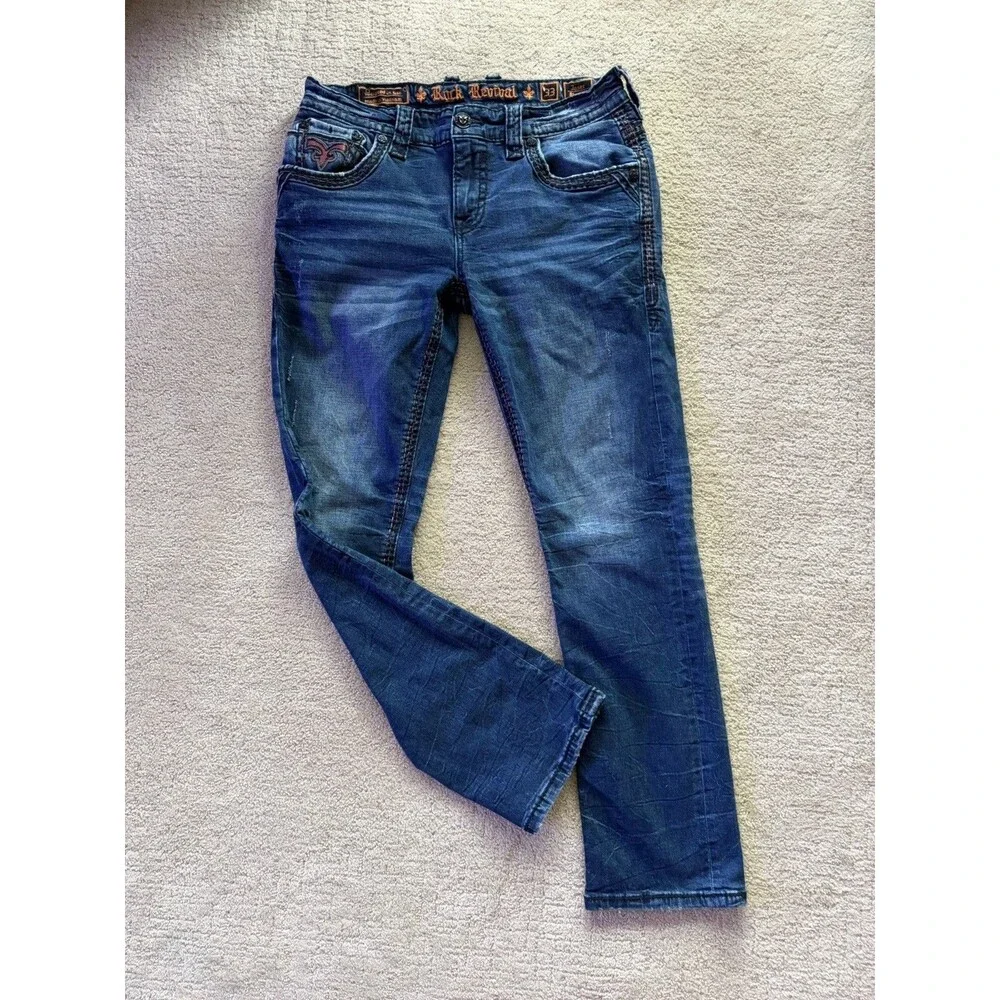 $250 Mens Rock Revival Jean 